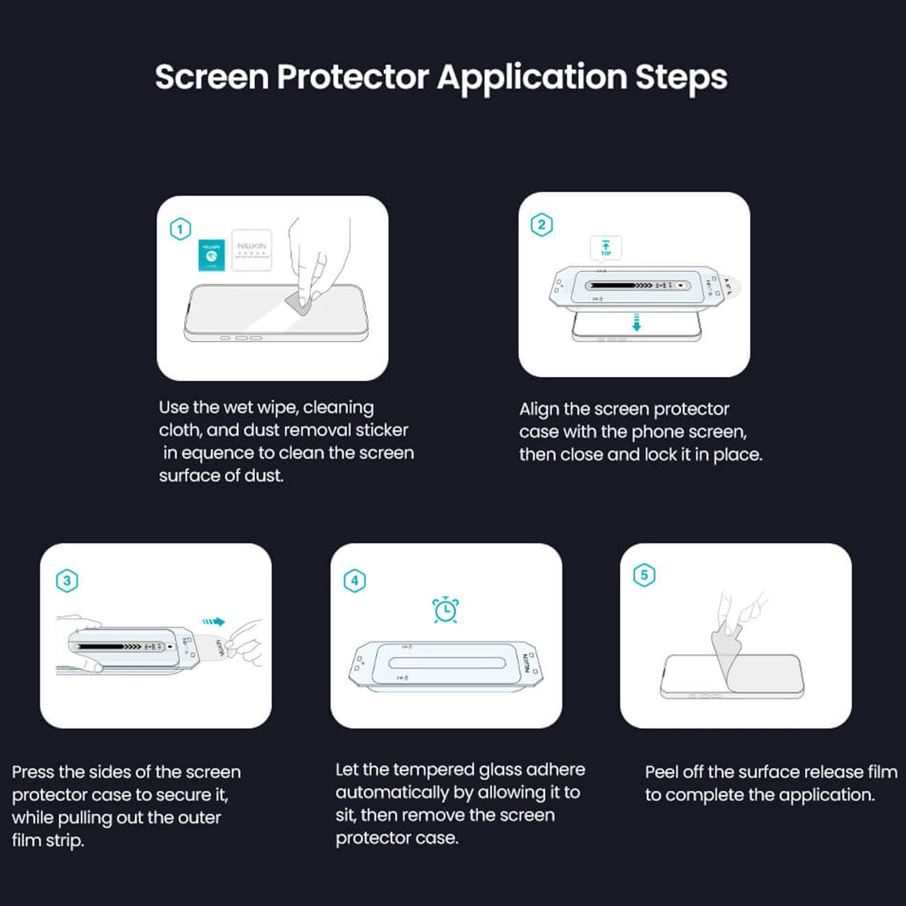 گلس شیشه‌ای شفاف آیفون 17 نیلکین