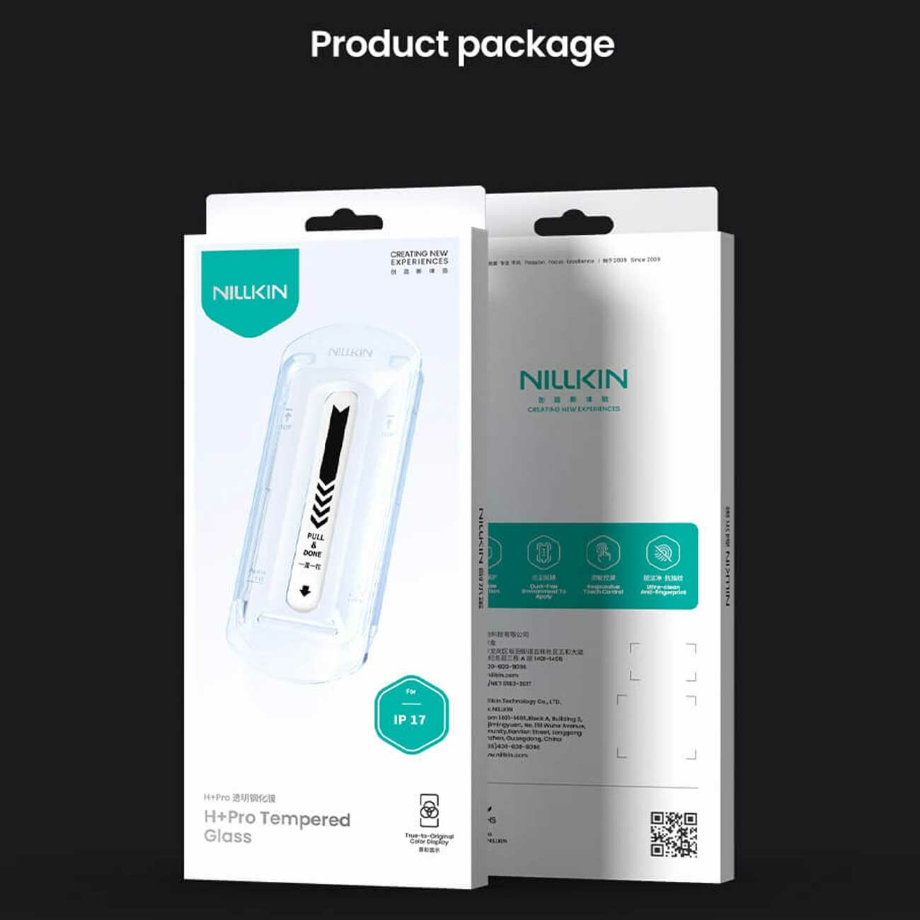 گلس شیشه‌ای شفاف آیفون 17 نیلکین