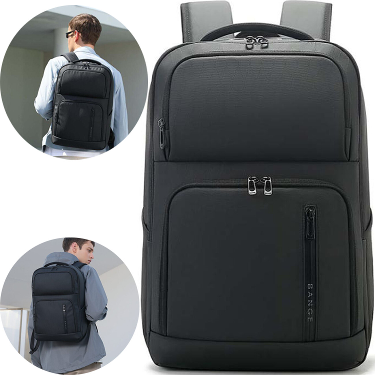 کوله پشتی لپ تاپ 15.6 اینچی ضدآب بنج Bange BG-7822 مدرسه و مسافرتی