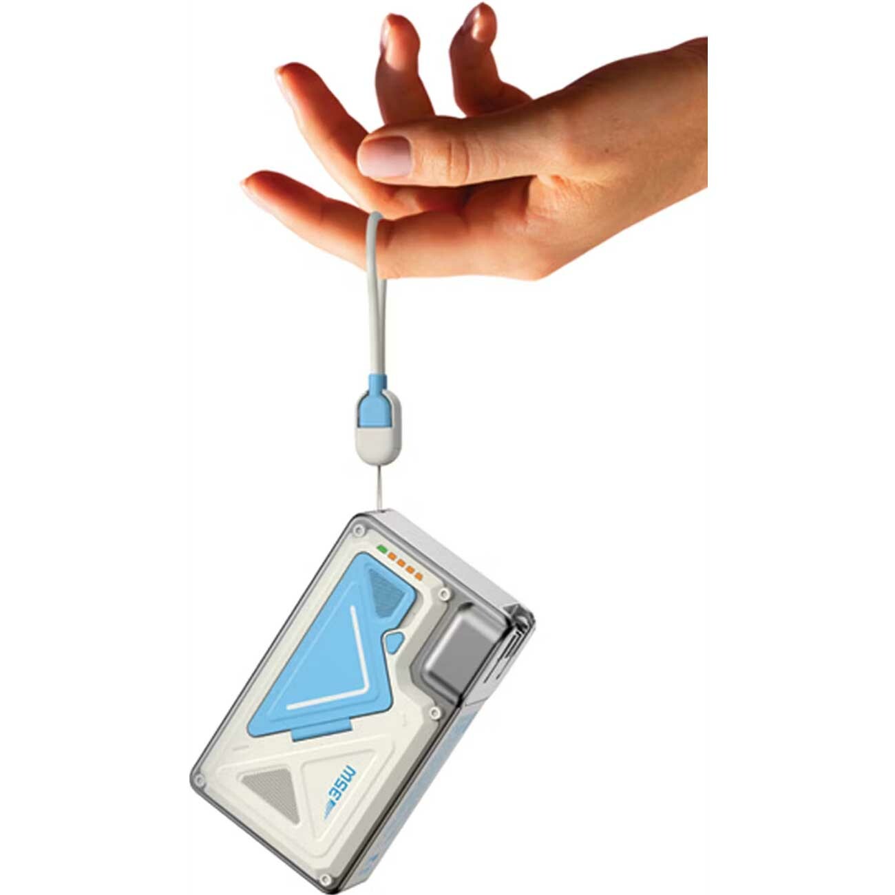 بهترین پاوربانک 20000 وایرلس و شارژر دیواری تایپ‌سی، USB و لایتنینگ فست شارژ 35 وات پاورولوژی