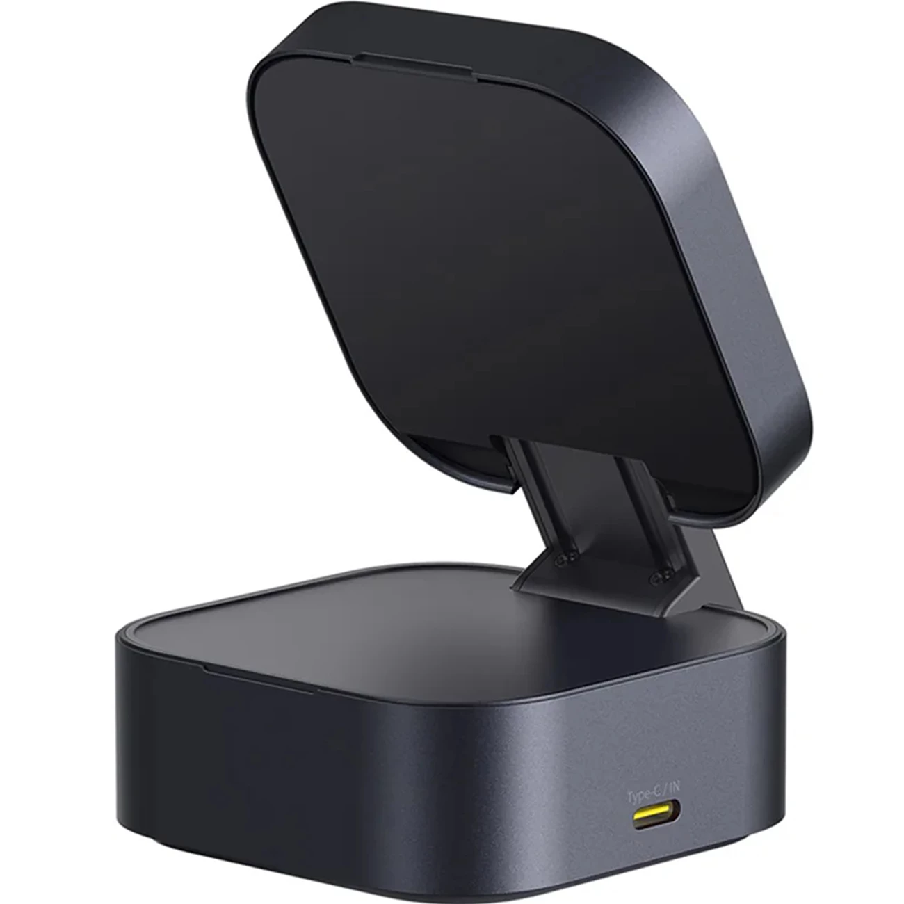 خرید شارژر بی‌سیم مگنتی تاشو رومیزی 15وات و پایه نگهدارنده موبایل بیسوس با کابل تایپ سی جمع شونده