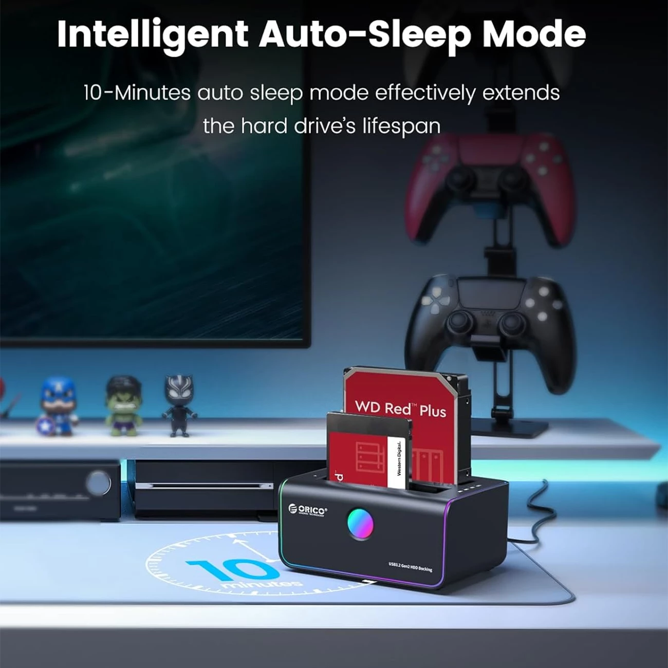 بهترین داک هارد 2.5 اینچ و 3.5 اینچ 2 سینی Type-C اوریکو