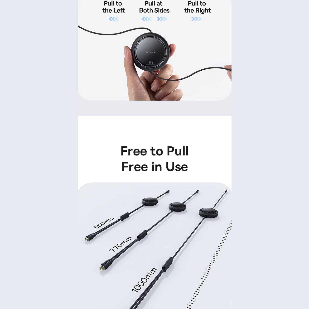 قیمت سیم شارژ سریع دو سر تایپ سی بیسوس