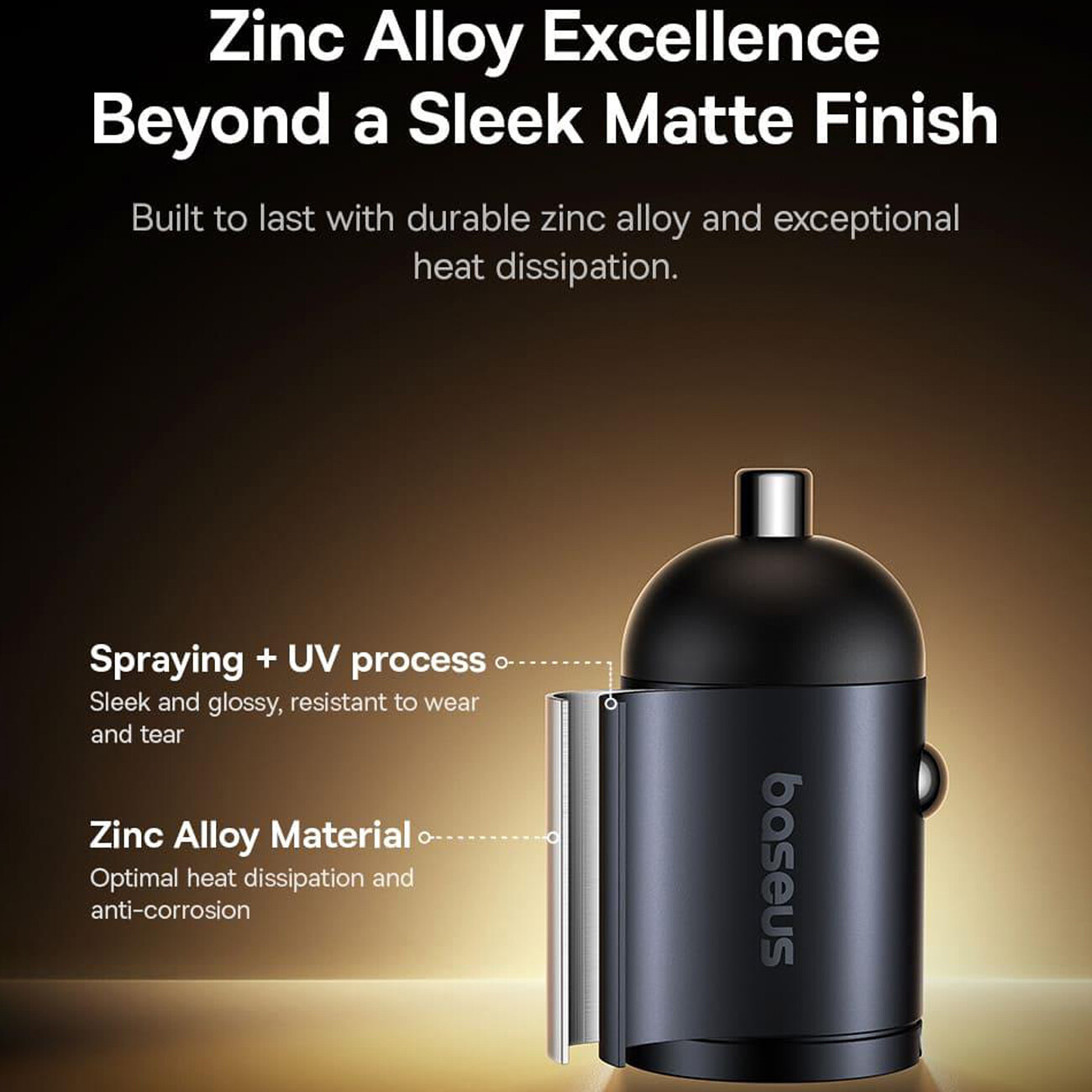 فروش شارژر سریع خودرو بیسوس