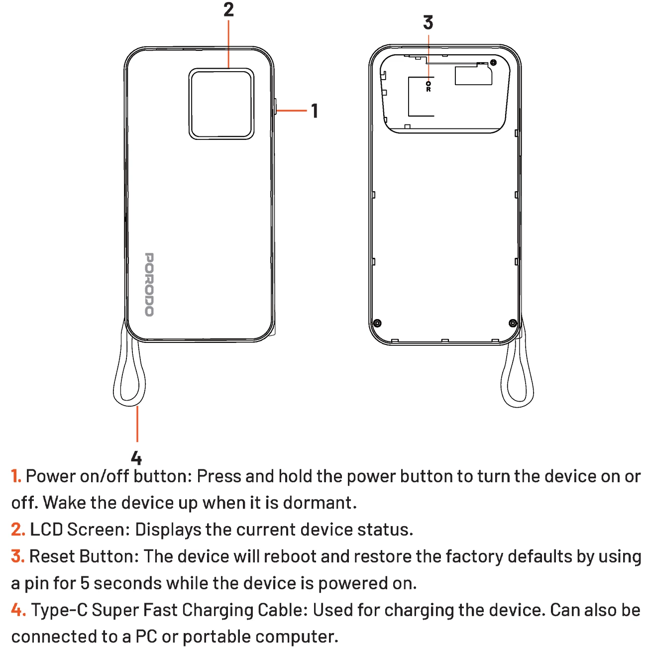 کیفیت پاوربانک و مودم جیبی پر سرعت اینترنت شارژی قابل حمل پورودو