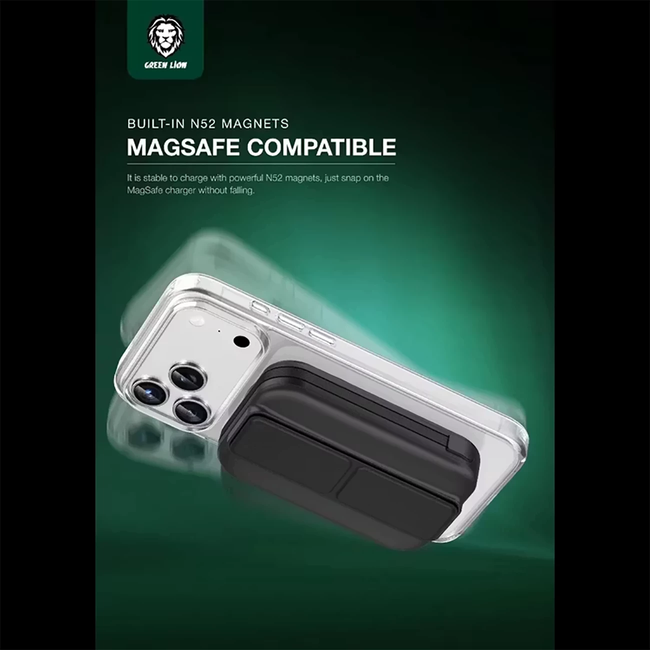 فروش قاب مگنتی شفاف گوشی آیفون 17 پرو گرین