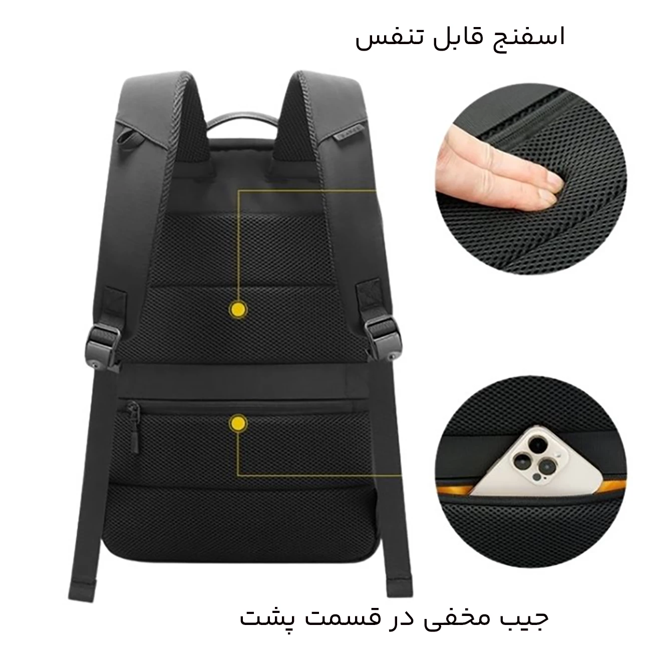 خرید کوله پشتی کوهنوردی لپ تاپ 15.6 اینچ بنج