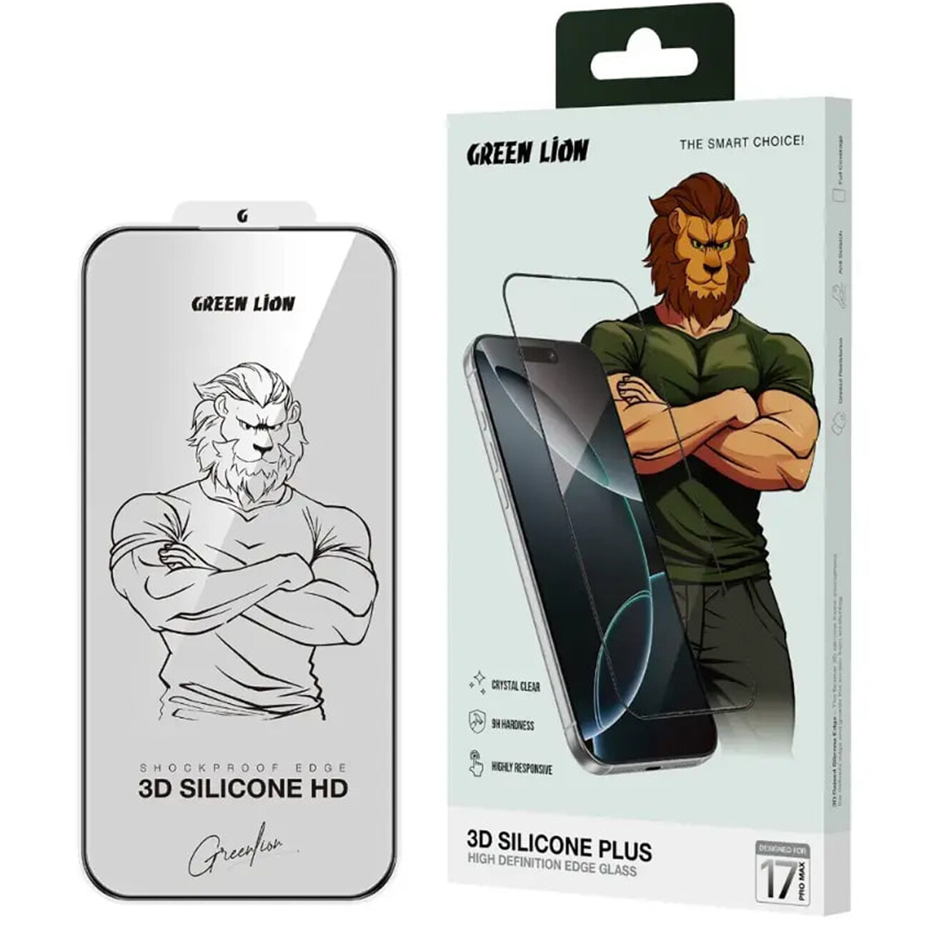 قیمت محافظ صفحه نمایش آیفون 17 پرو مکس سه بعدی گرین‌لاین