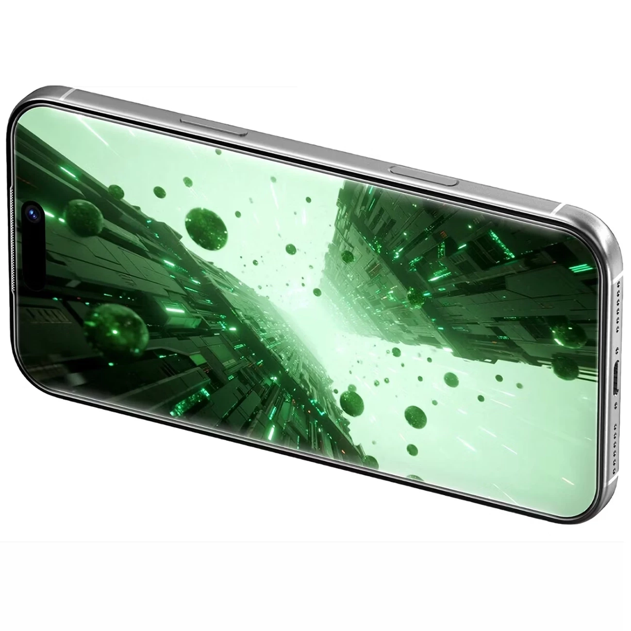 خرید گلس شیشه‌ای شفاف آیفون 17 پرو گرین‌لاین