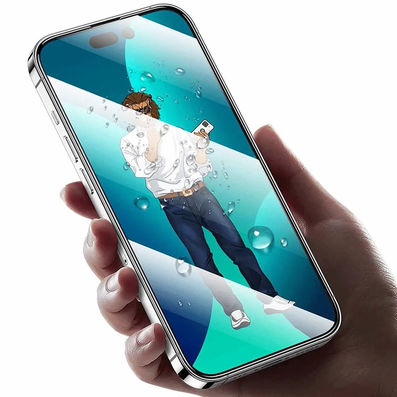 برترین گلس شیشه‌ای شفاف آیفون 17 پرو گرین‌لاین