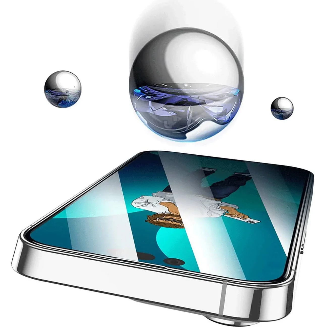 محافظ شیشه‌ای شفاف آیفون 17 پرو گرین‌لاین