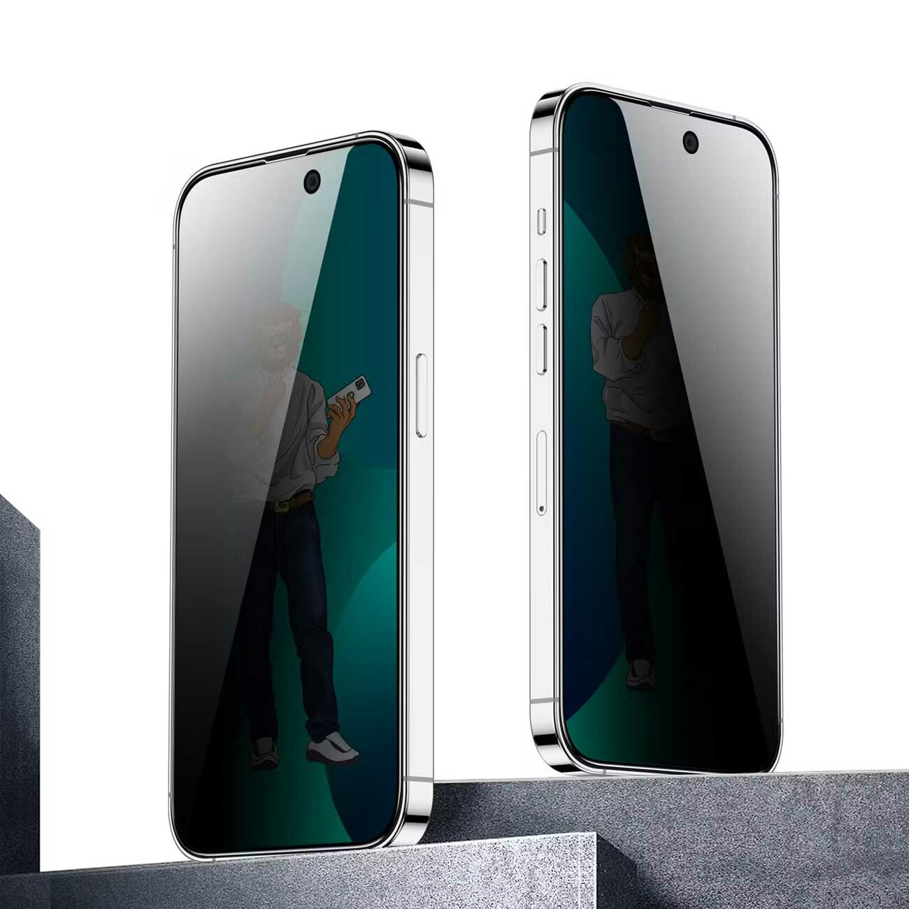 قیمت گلس پرایوسی آیفون 14 پرومکس گرین‌لاین