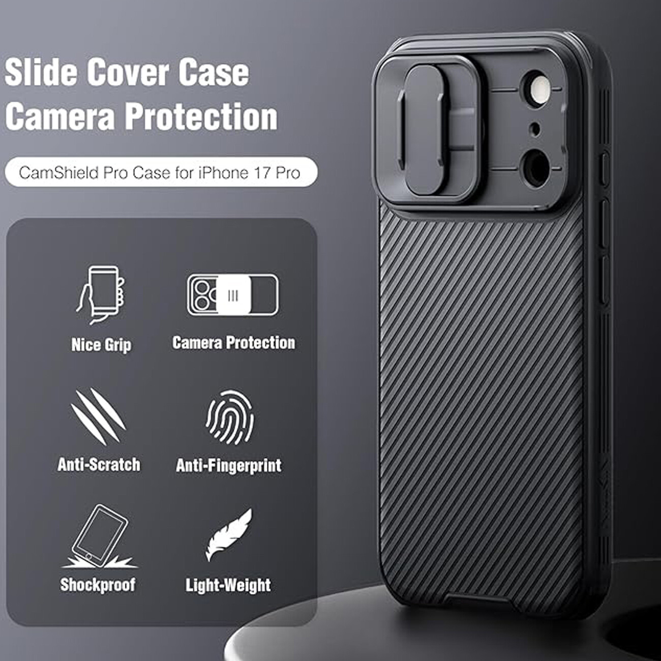 خرید گارد گوشی آیفون 17 پرو نیلکین