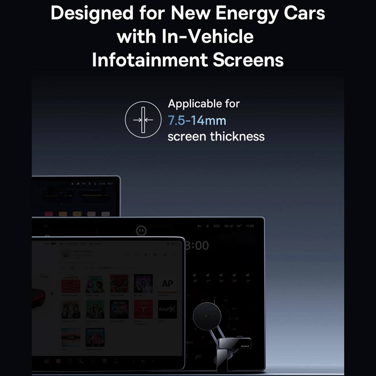هولدر مگنتی گوشی موبایل مانیتور خودرو بیسوس