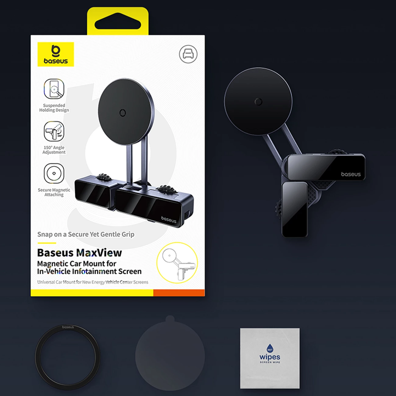 هولدر مگنتی گوشی موبایل مانیتور خودرو بیسوس