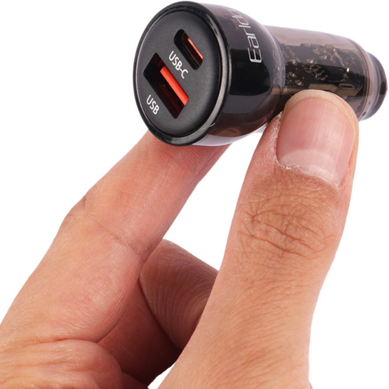 فروش شارژر فندکی فست شارژ تایپ سی و یو اس بی خودرو 30 وات ارلدام