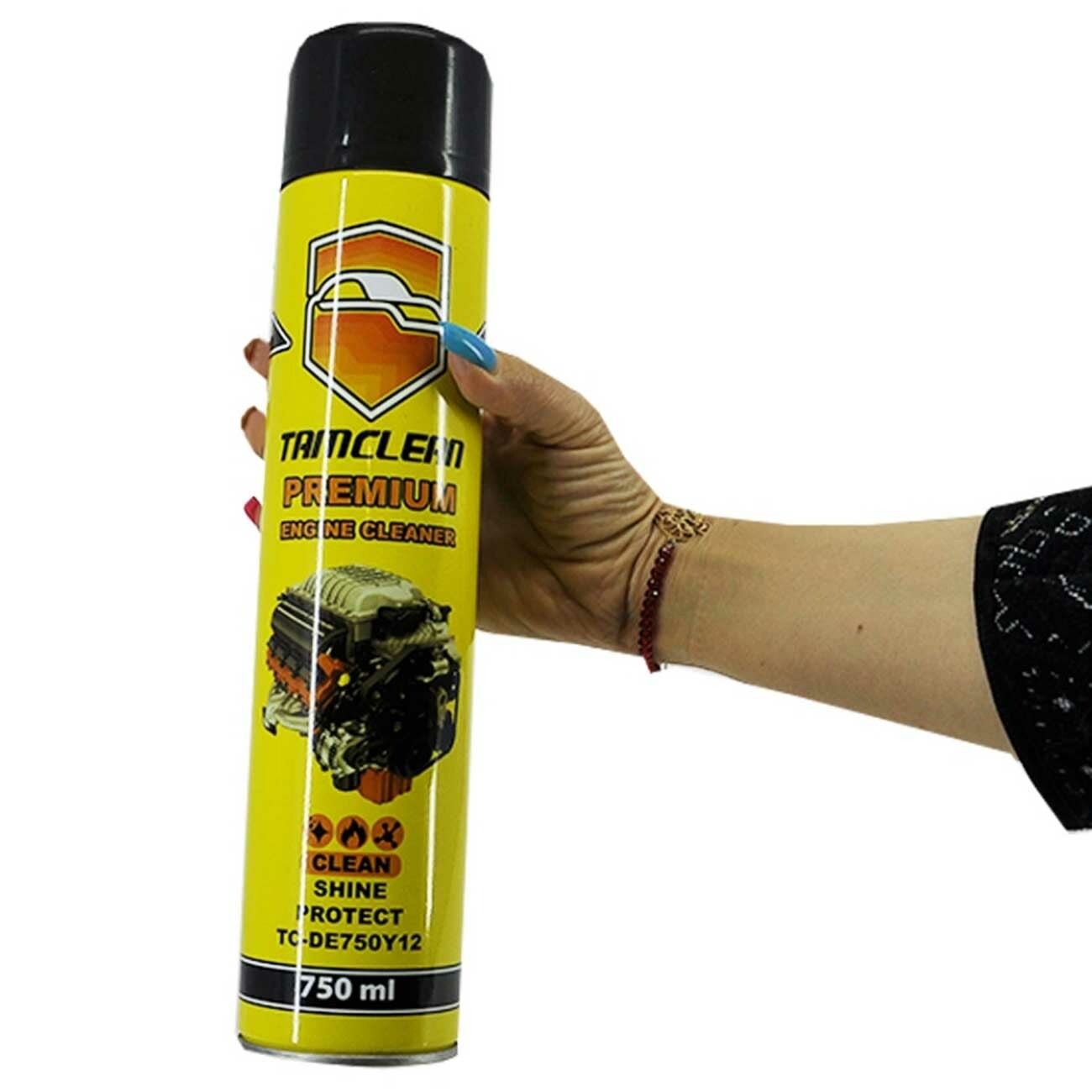 اسپری چربی بر موتور خودرو تام کلین حجم 750میل