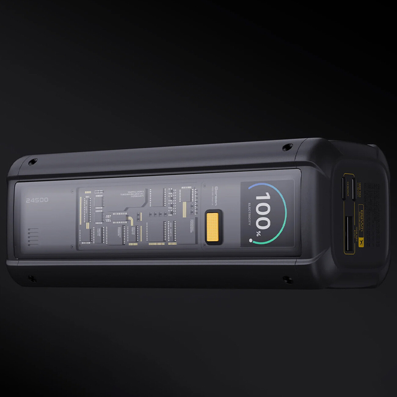 شارژر همراه 25000 میلی‌آمپر ساعت تایپ سی و یو اس بی فست شارژ 212 وات شیائومی