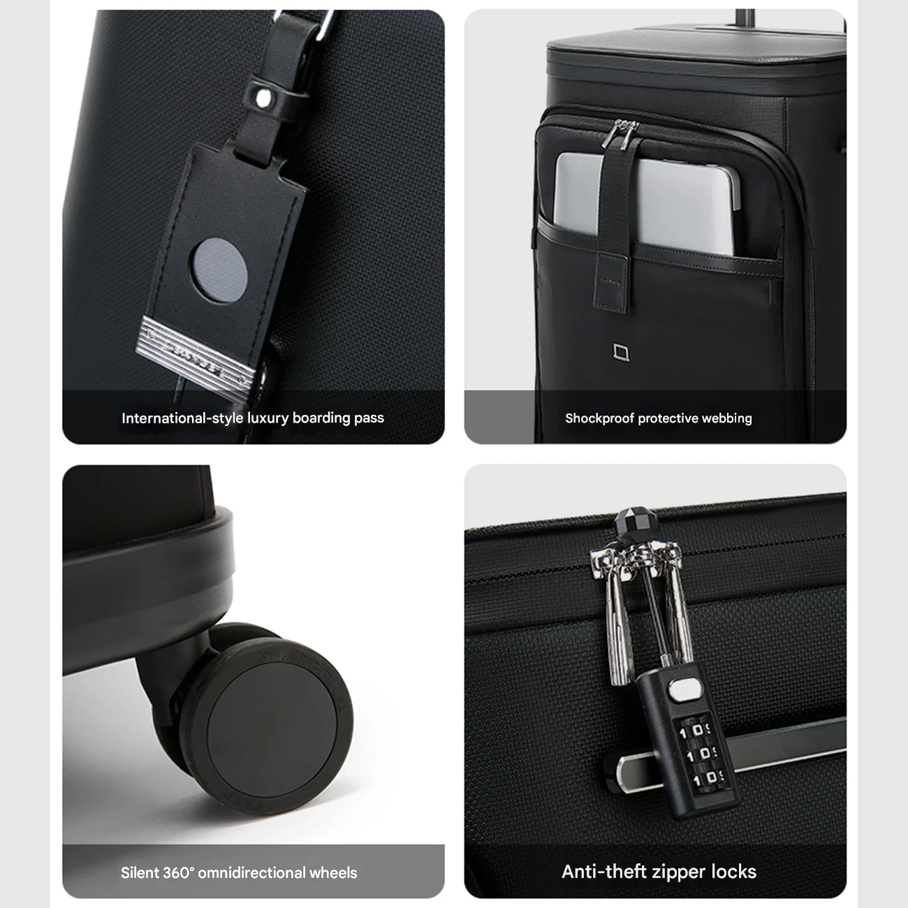 چمدان کابین پرواز هواپیما 20 اینچ 52 لیتری بنج