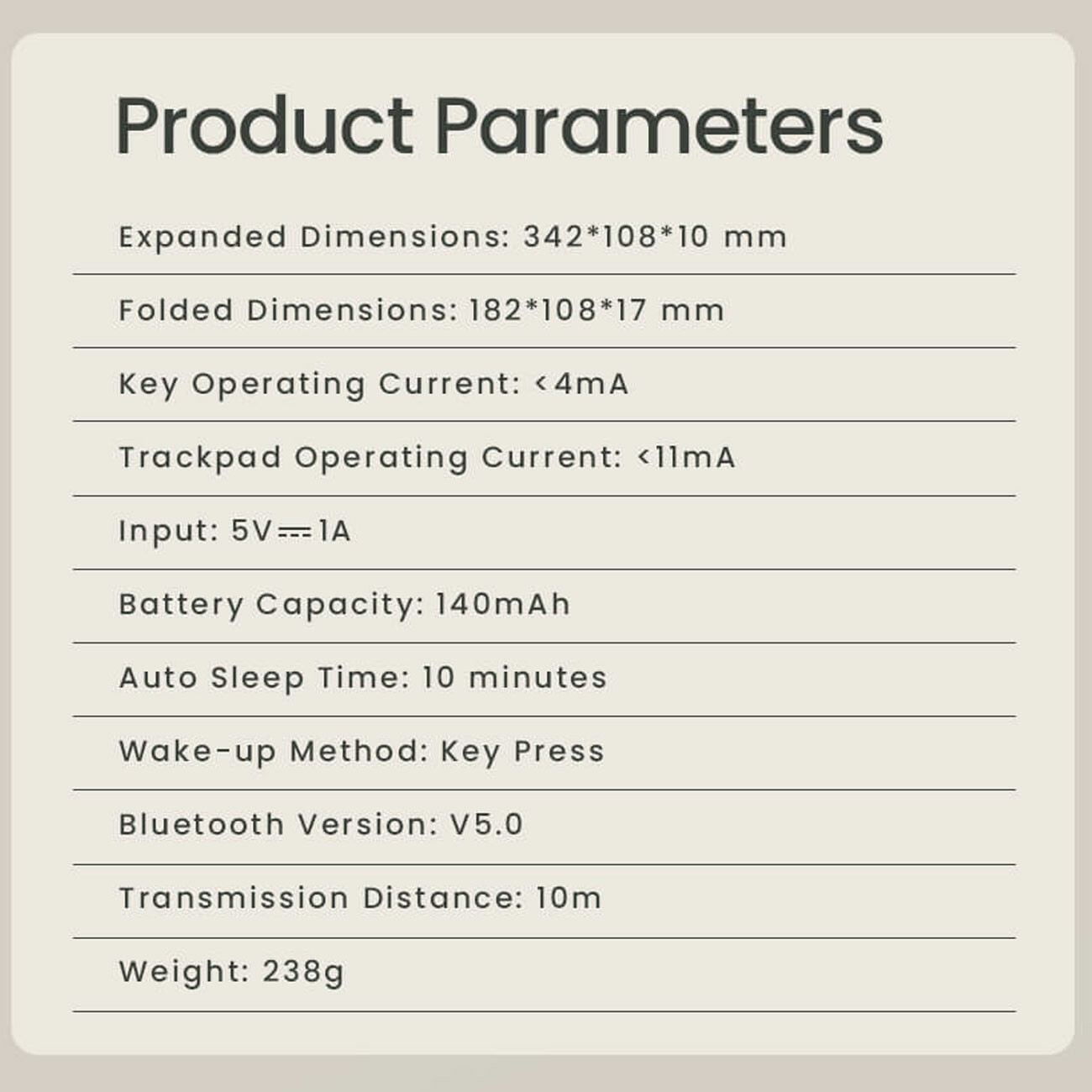 کیبورد بی‌سیم تاشو نیلکین