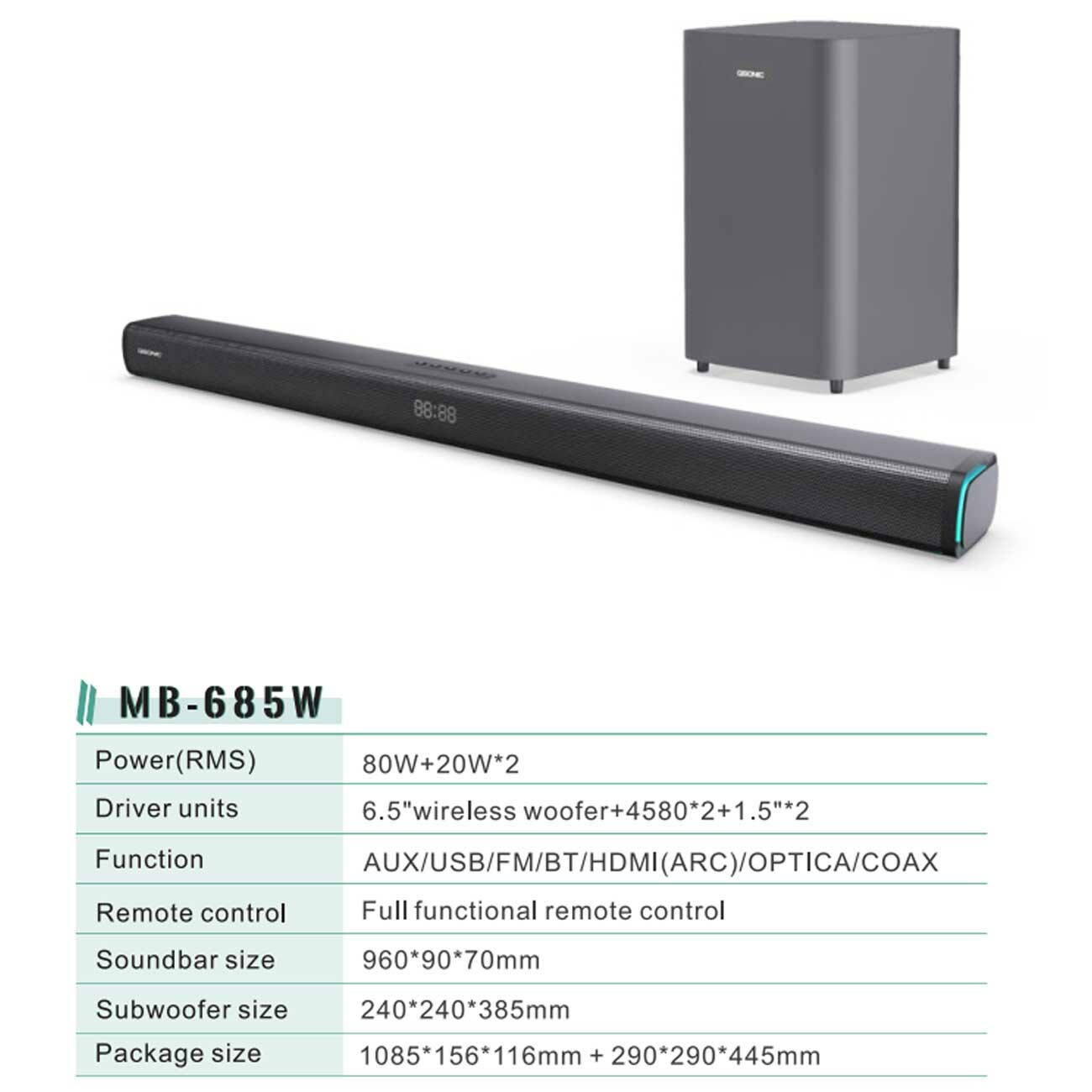 قیمت ساندبار کیوسونیک