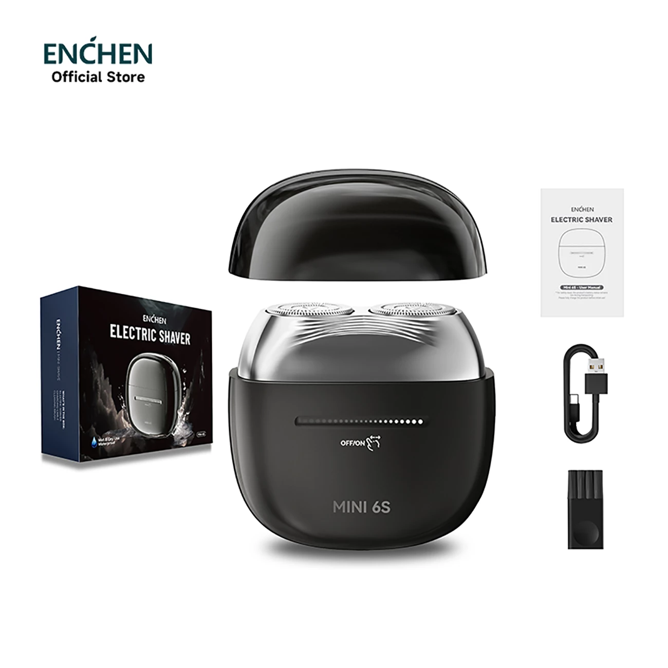 مینی ریش‌تراش شارژی مسافرتی ضدآب انچن Enchen 6S