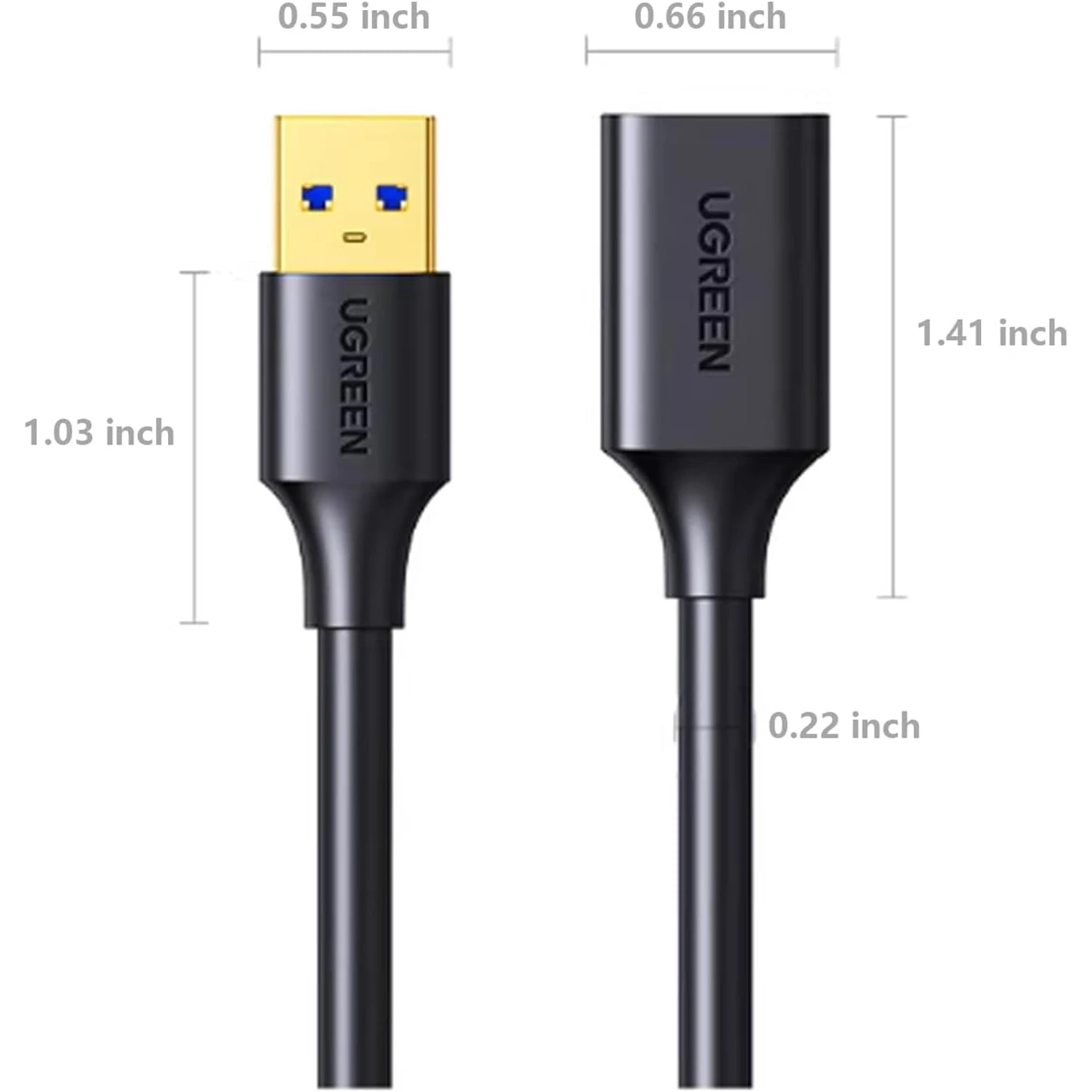 کابل افزایش طول USB 3.0 یک متری یوگرین