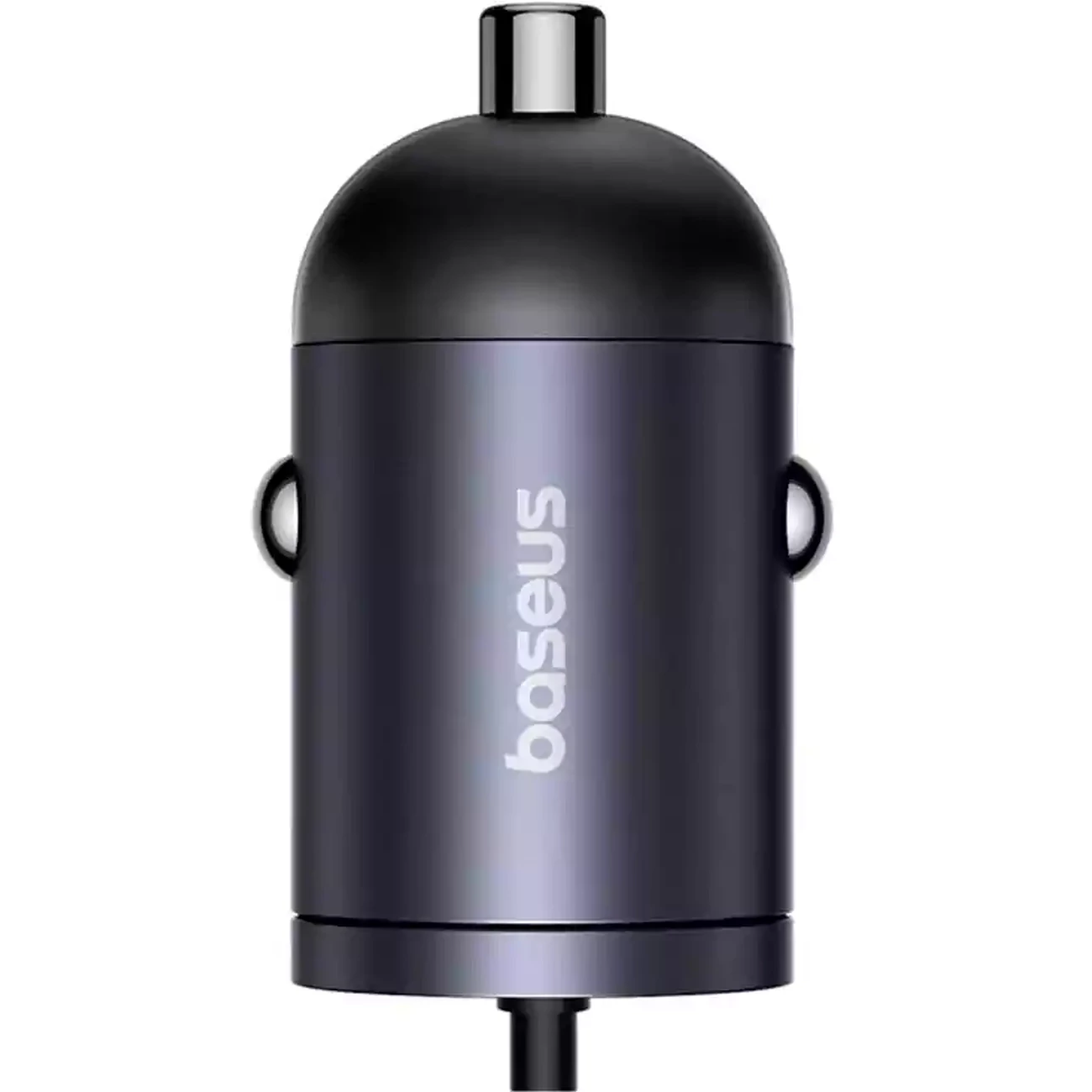 قیمت شارژر فندکی فست شارژ ماشین تایپ‌سی 30 وات با کابل فنری متصل تایپ‌سی بیسوس