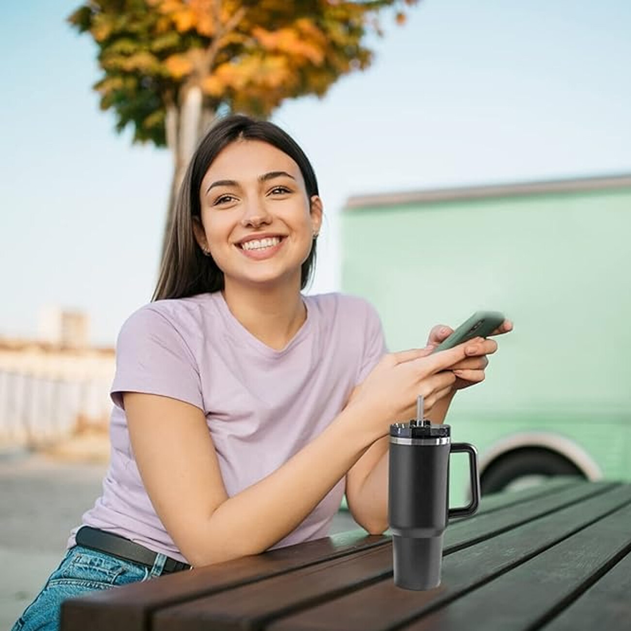 خرید ماگ مسافرتی 900 میلی‌لیتری گرین لاین