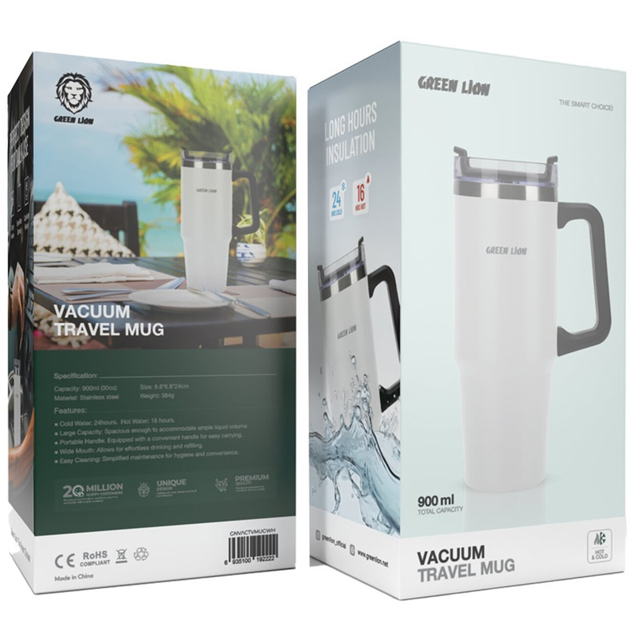 قیمت لیوان حرارتی 900 میلی‌لیتری گرین لاین