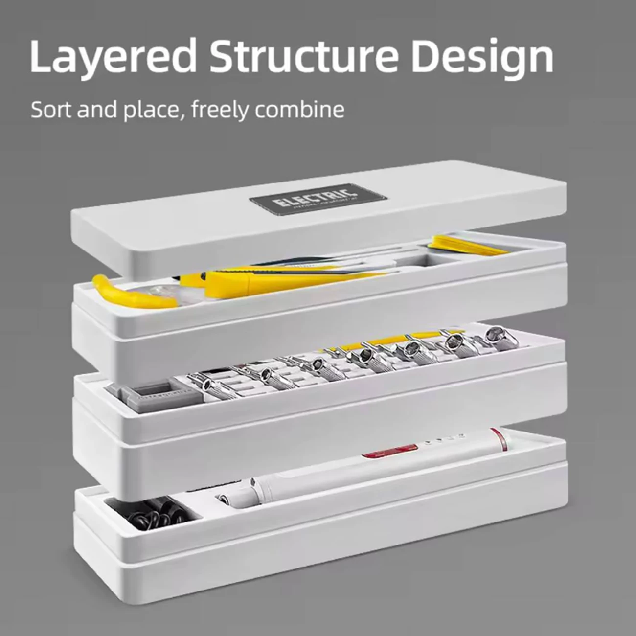 خرید ست پیچ گوشتی 65 عددی  شارژی الکتریک