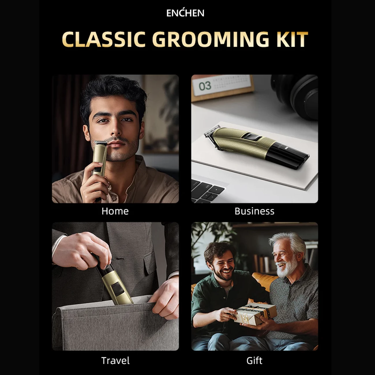 ماشین اصلاح موی صورت و بدن شارژی انچن شیائومی