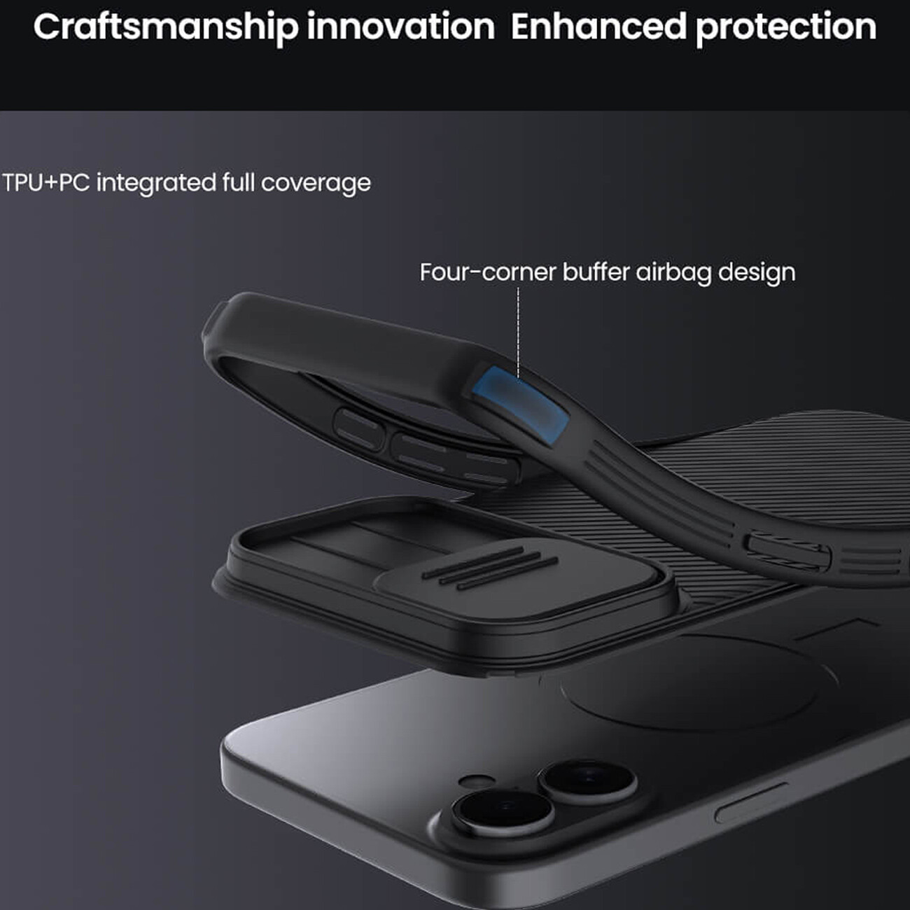 قیمت گارد گوشی آیفون 17 نیلکین