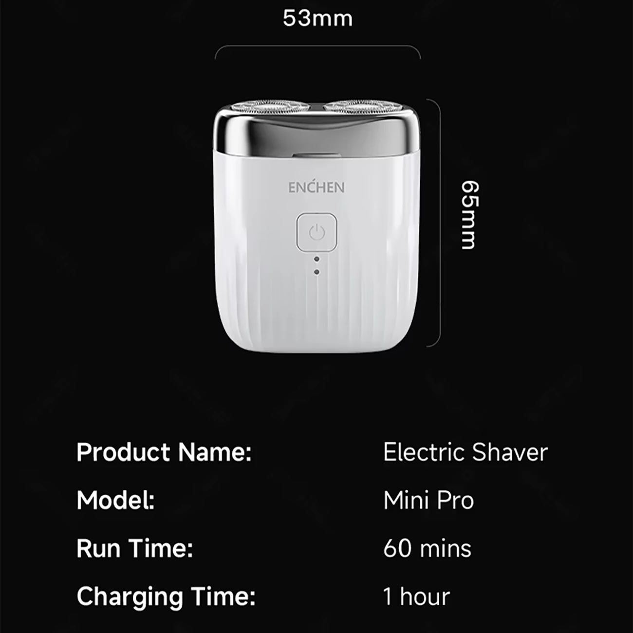 فروش مینی ریش‌تراش شارژی مسافرتی ضدآب انچن شیائومی