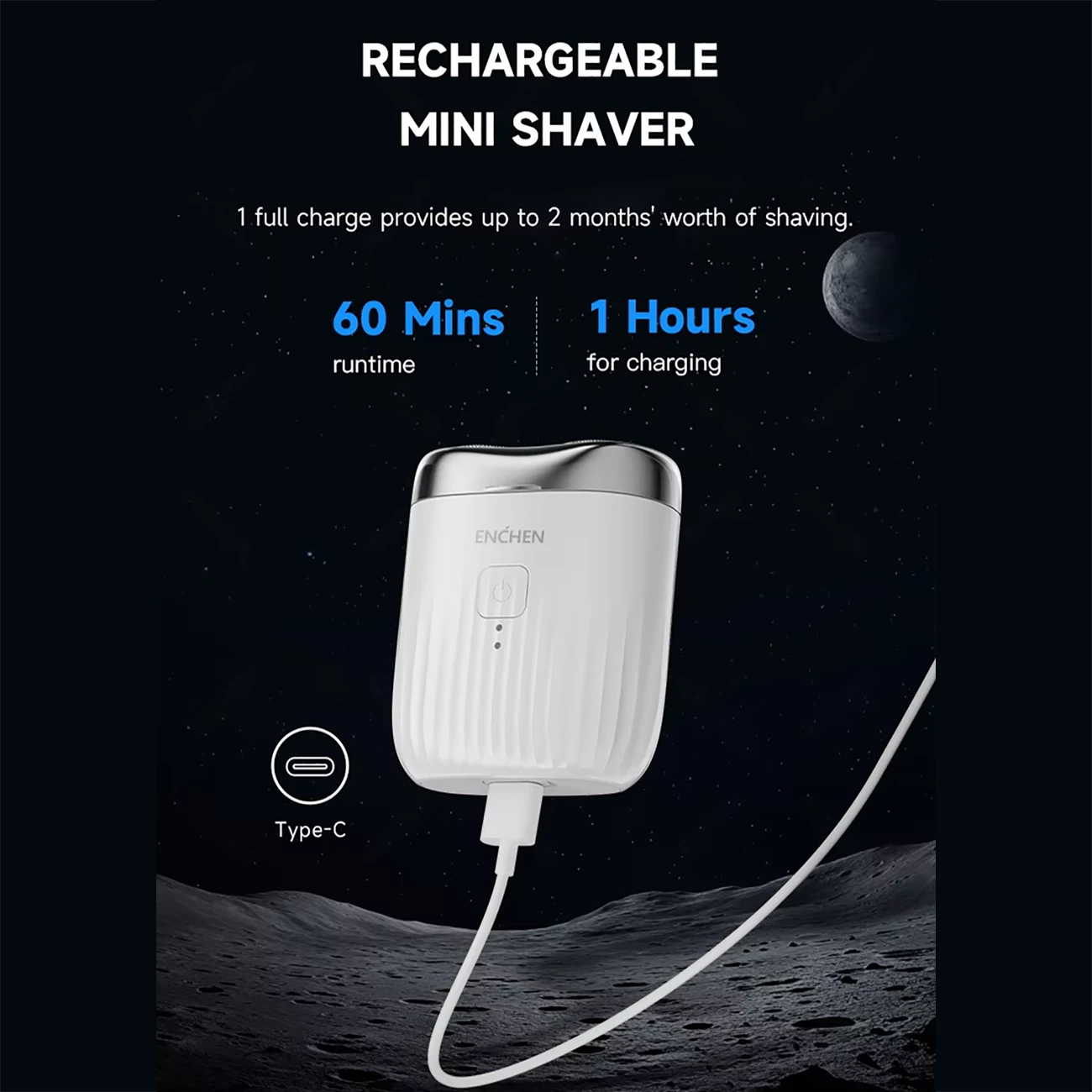 کیفیت مینی ریش‌تراش شارژی مسافرتی ضدآب انچن شیائومی