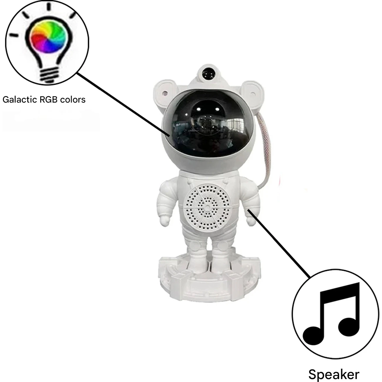 چراغ خواب کهکشانی فضانورد اسپیکردار