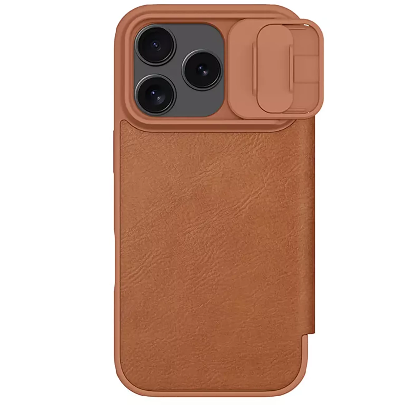 فروش قاب چرمی کلاسوری آیفون 17 پرو نیلکین