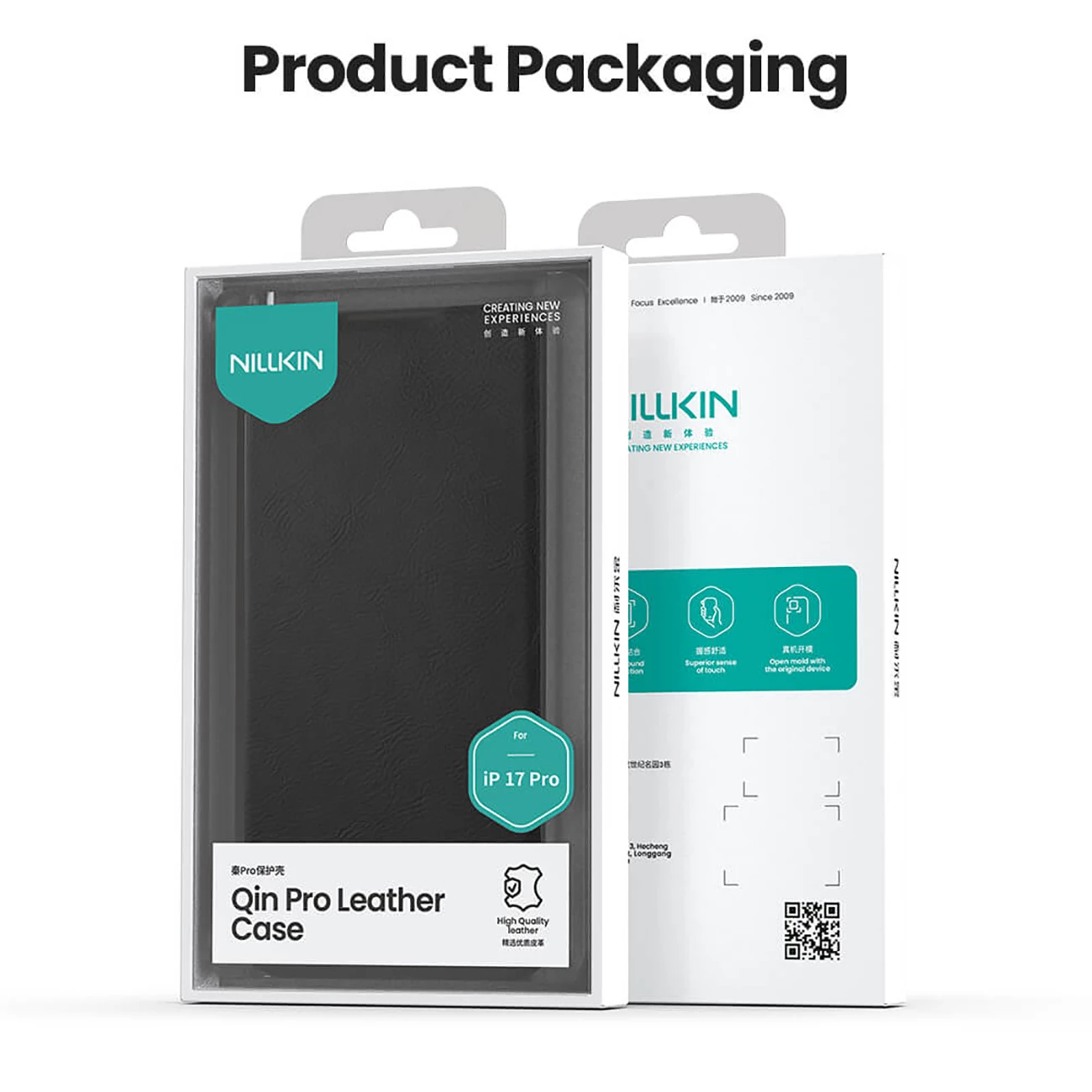 بهترین قاب چرمی کلاسوری آیفون 17 پرو نیلکین