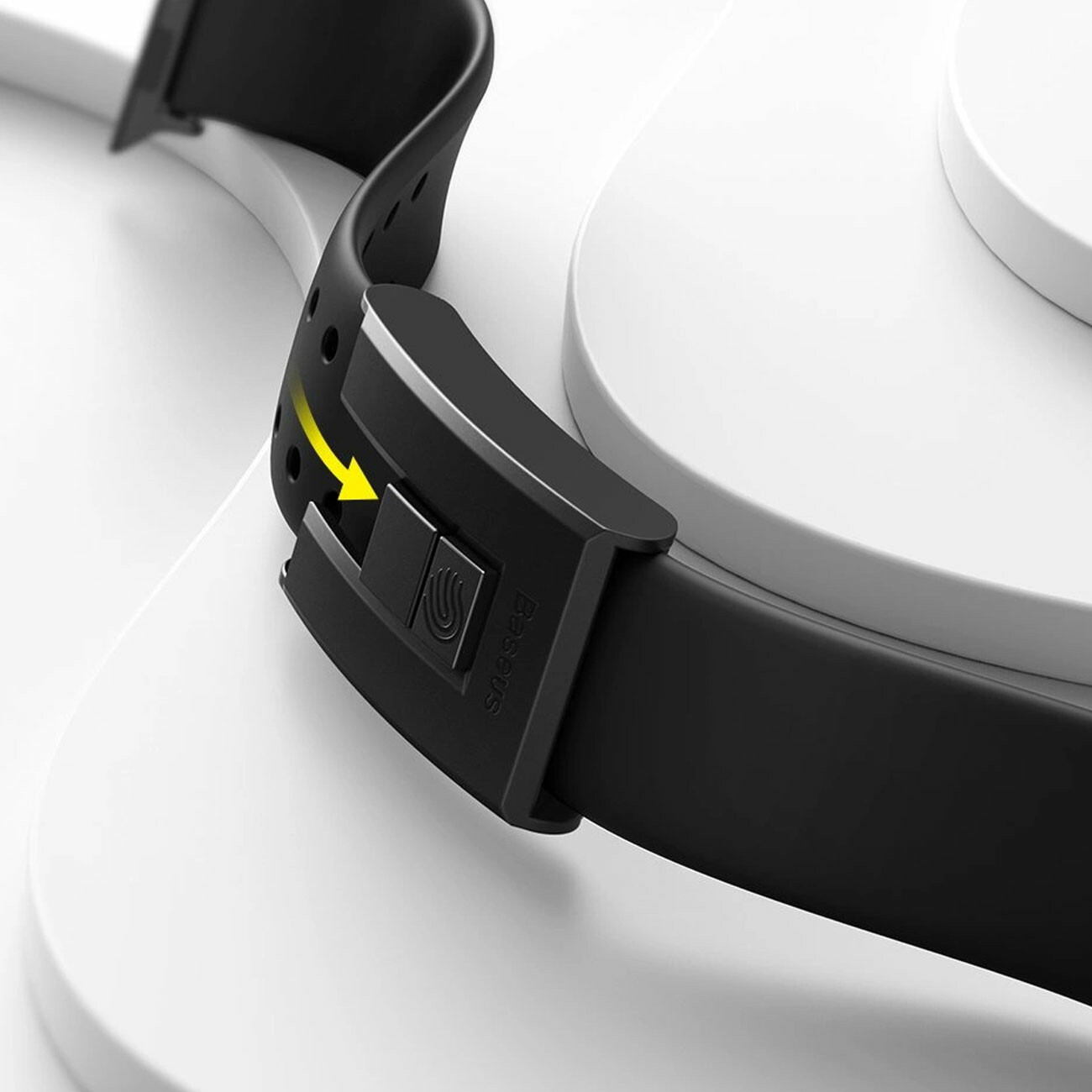 بند سیلیکونی اپل واچ 38 و 40 میلی‌متری بیسوس