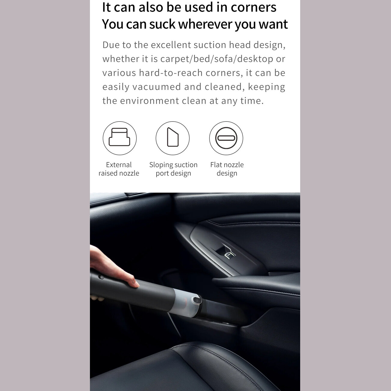 جارو شارژی و پمپ باد قابل حمل  شیائومی