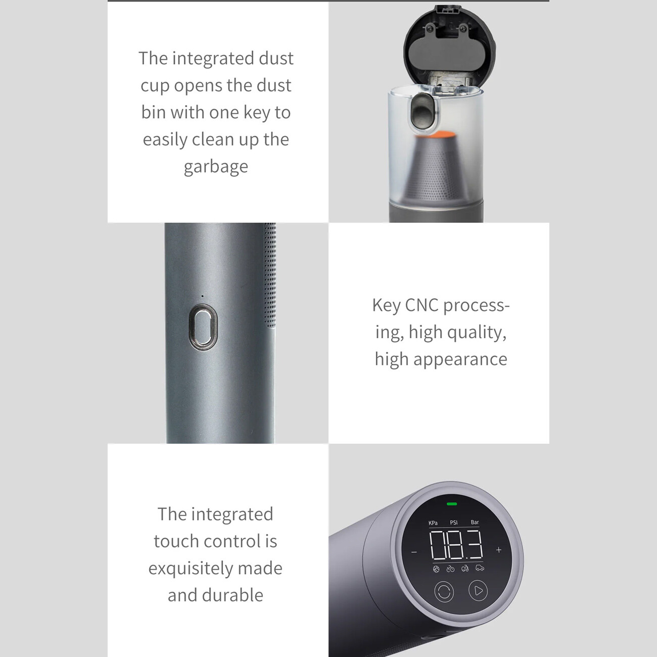 خرید جارو شارژی و پمپ باد قابل حمل  شیائومی