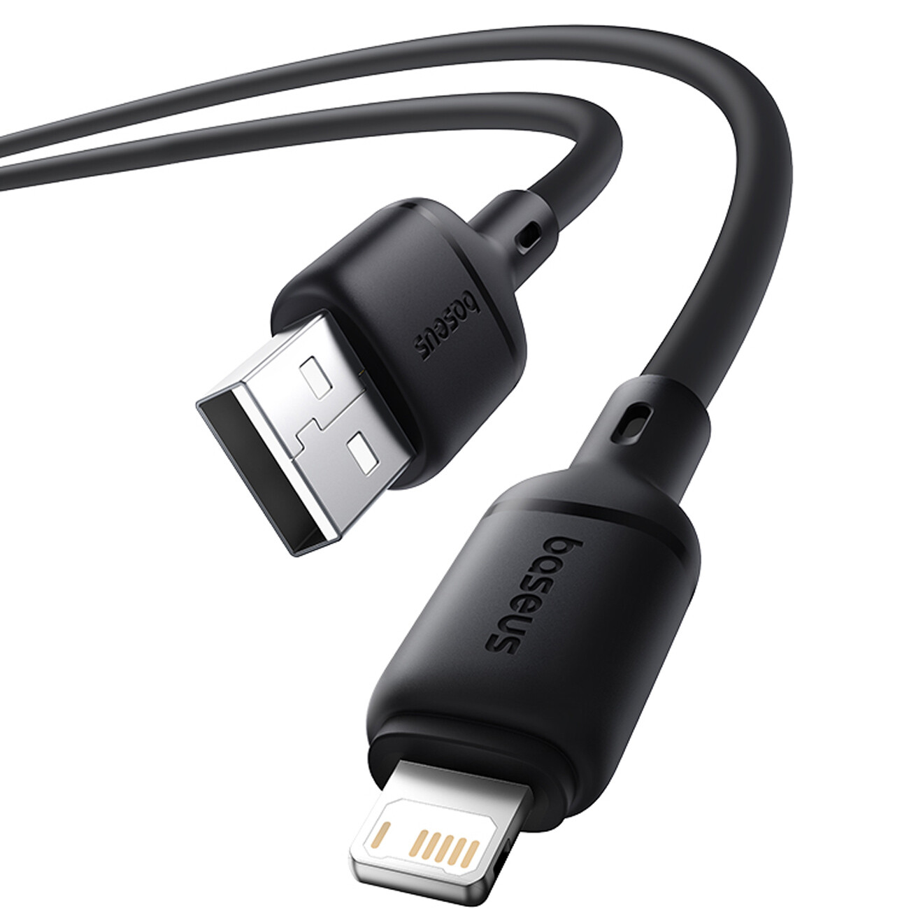 کابل مشکی یو اس بی به لایتنینگ بیسوس