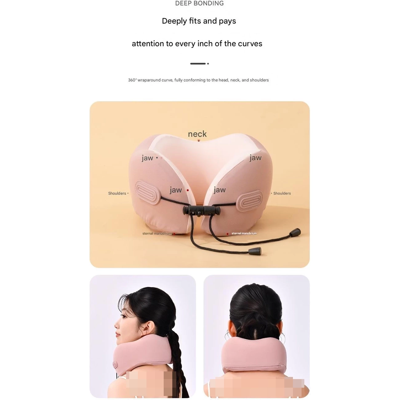 ارزان ترین بالش گردنی طبی یو شکل مموری فوم جوردن و جودی