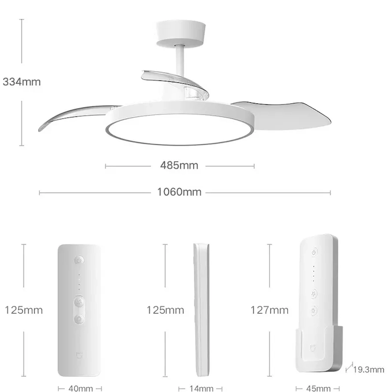 لامپ پنکه سقفی هوشمند میجیا شیائومی