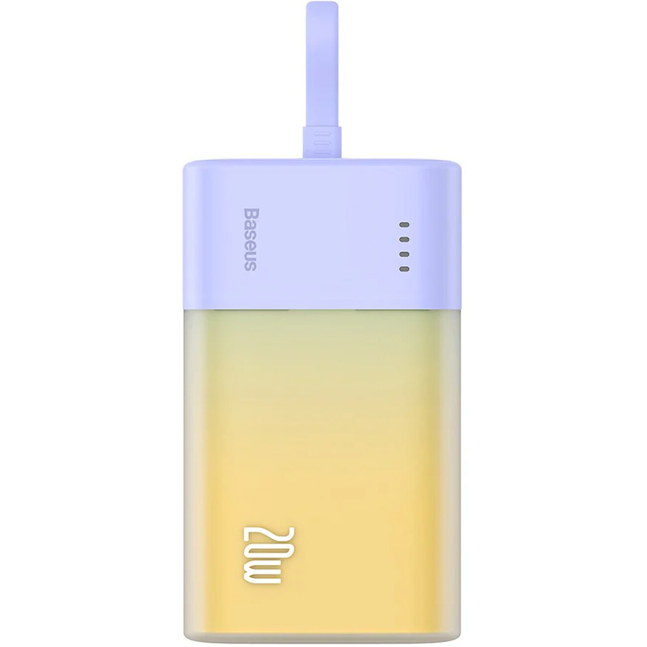 فروش پاوربانک 5200 میلی‌آمپر ساعت تایپ سی با کابل لایتنینگ بیسوس