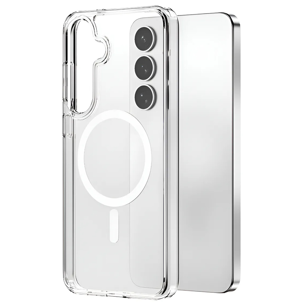 قاب مگنتی گوشی سامسونگ Galaxy S25 PLUS ویوو wiwu ISHIELD PRO - شفاف