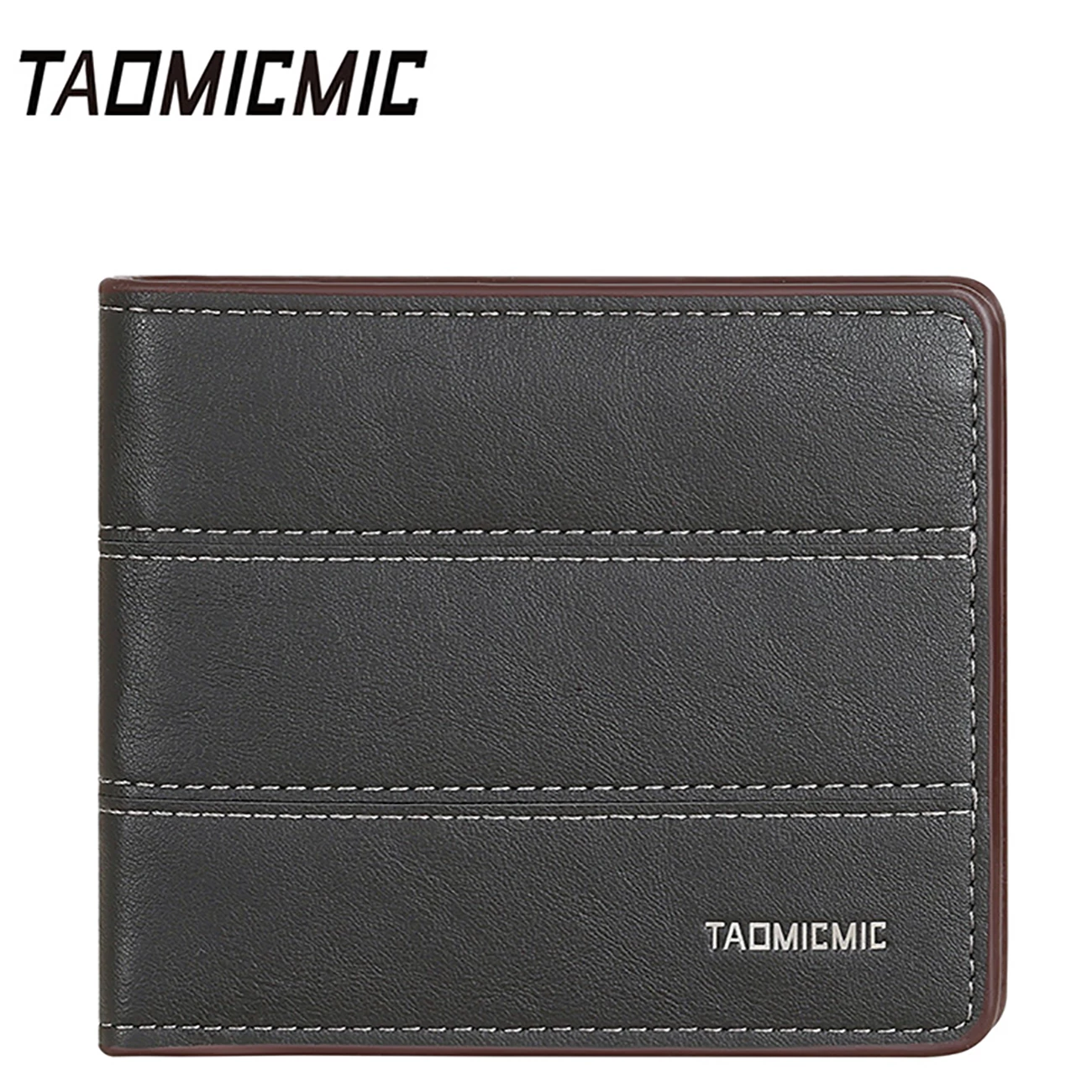 کیفیت کیف پول مردانه تاشو طرح چرم لوکس تائومیک‌میک