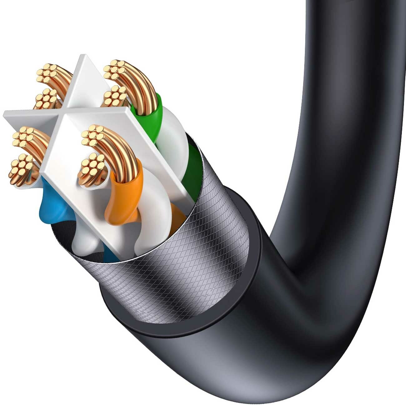 کابل شبکه 5 متری بیسوس