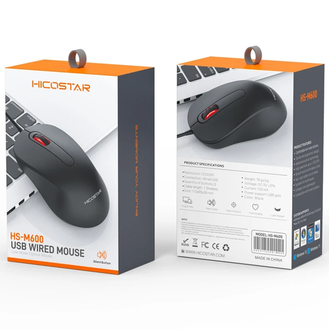 فروش موس سیمی یو اس بی هایکو استار