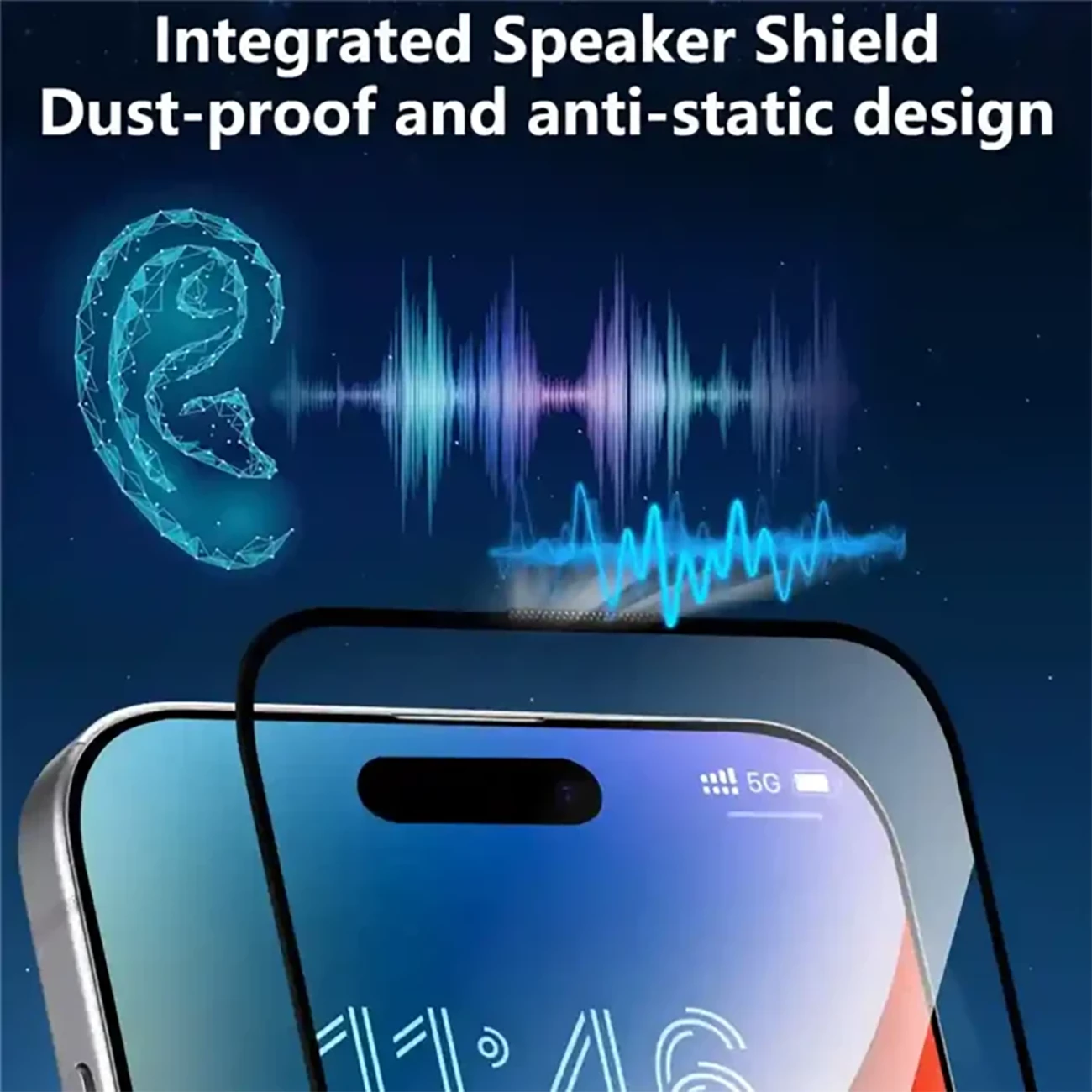 بهترین محافظ صفحه نمایش آیفون 17 جویروم چاپ سیلک